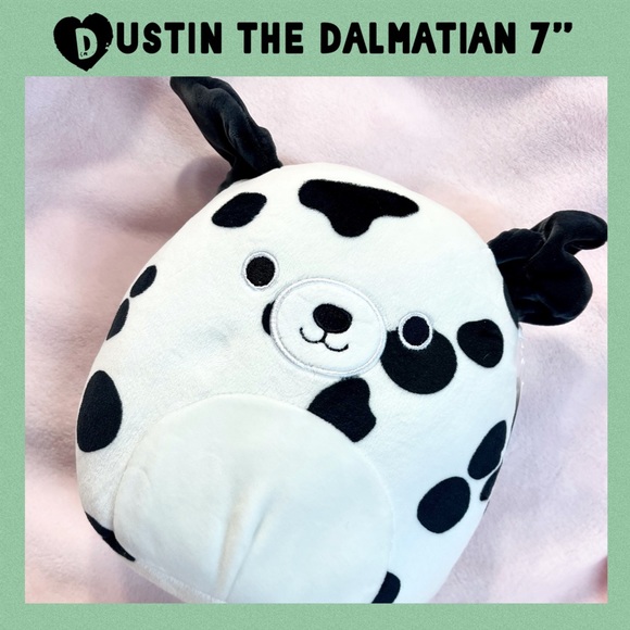 Dustin Squishmallow Dalmatian Dog 7” Squish - Picture 1 of 5
